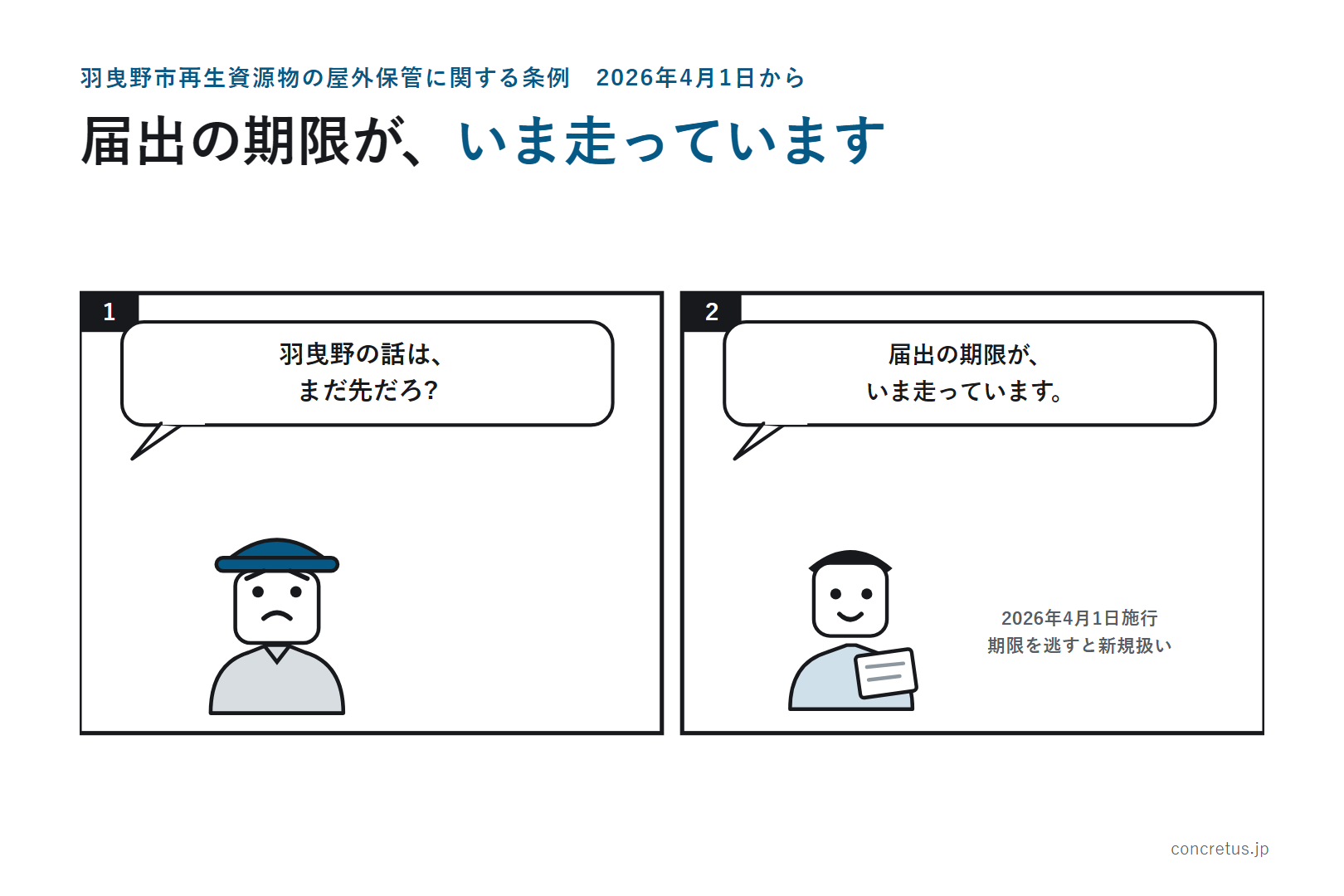 届出の期限が、いま走っています