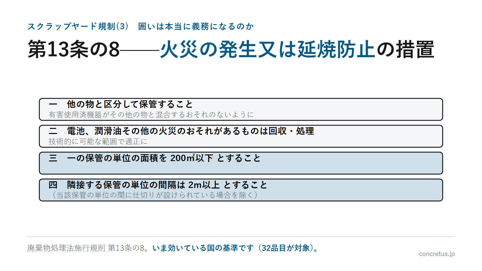 第13条の8——火災の発生又は延焼防止の措置