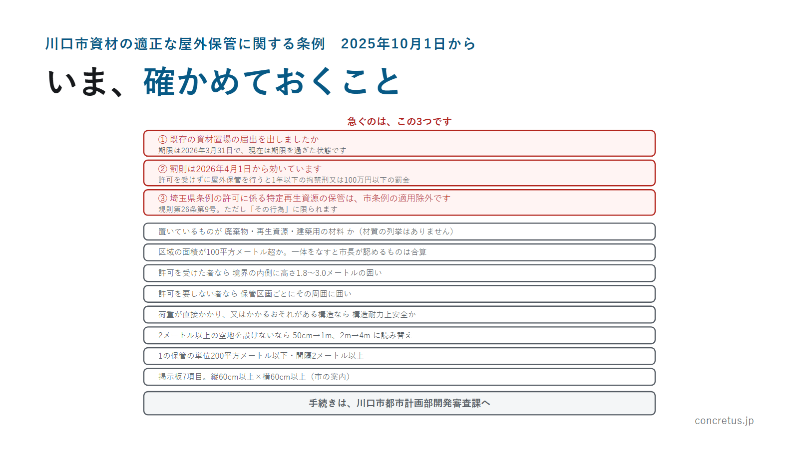 いま、確かめておくこと