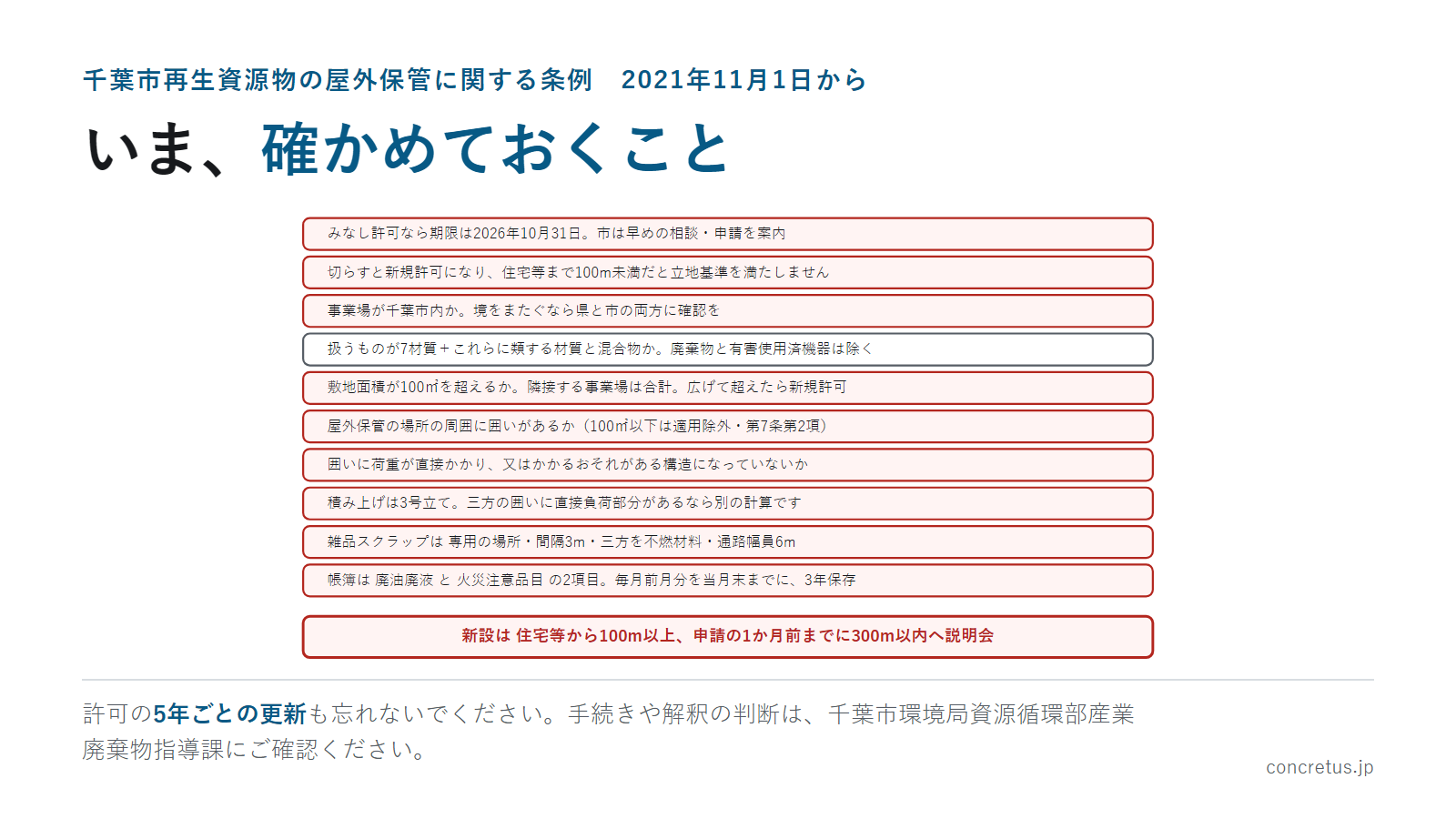 いま、確かめておくこと