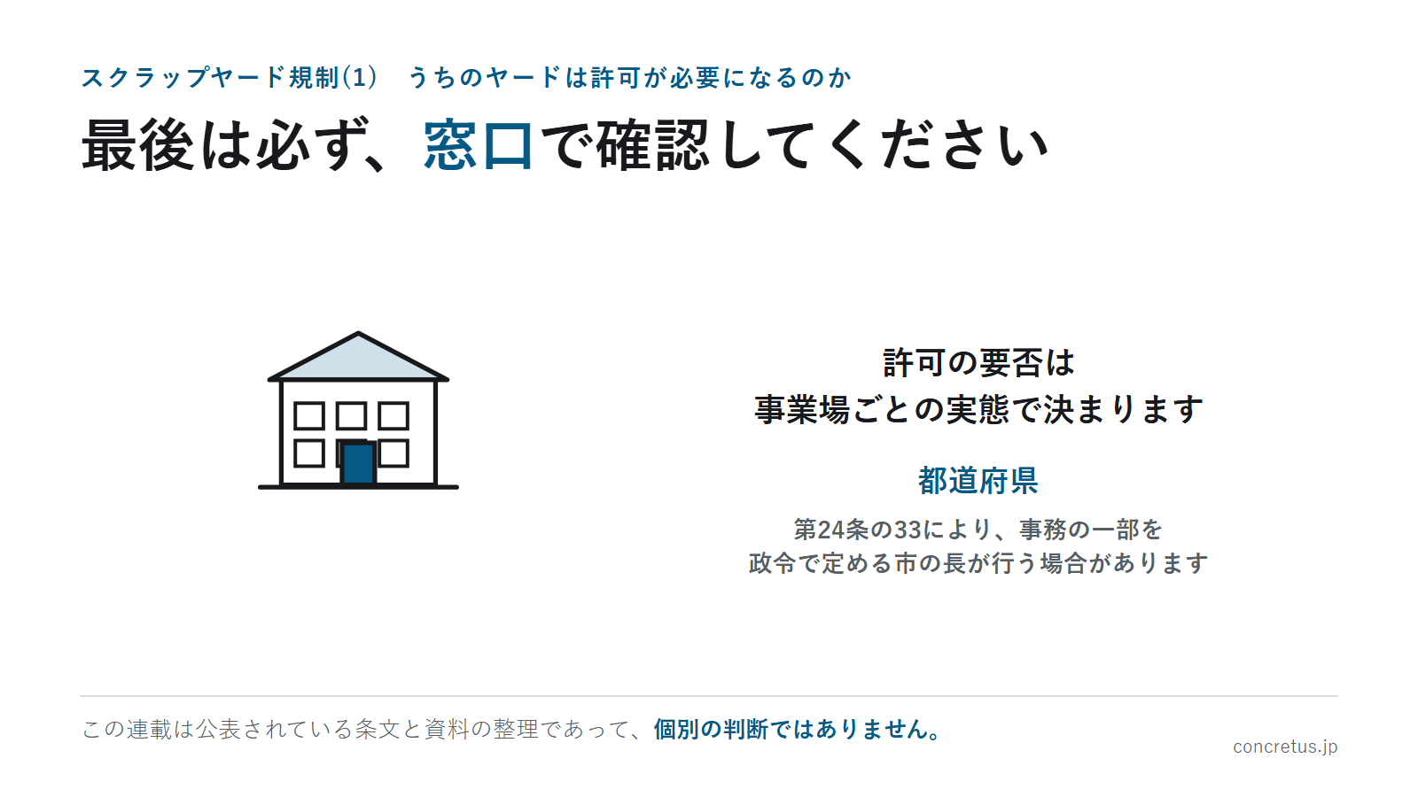 最後は必ず、窓口で確認してください