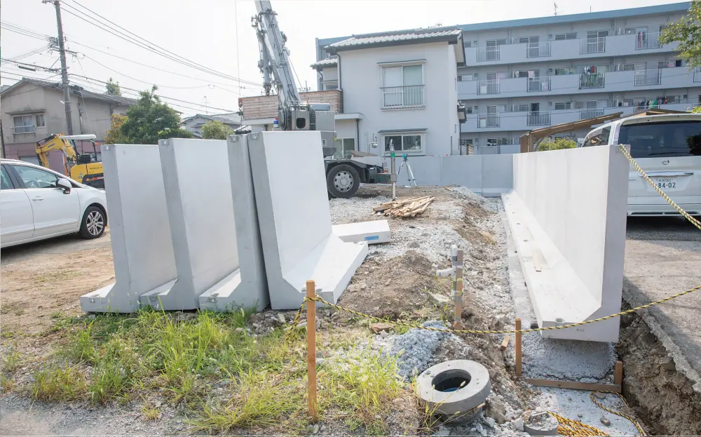 テスト施工の現場