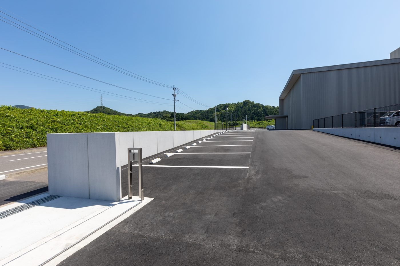 敷地内側から(新工場新設工事)
