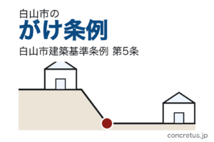石川県白山市のがけ条例——崖の近くに建てられるか