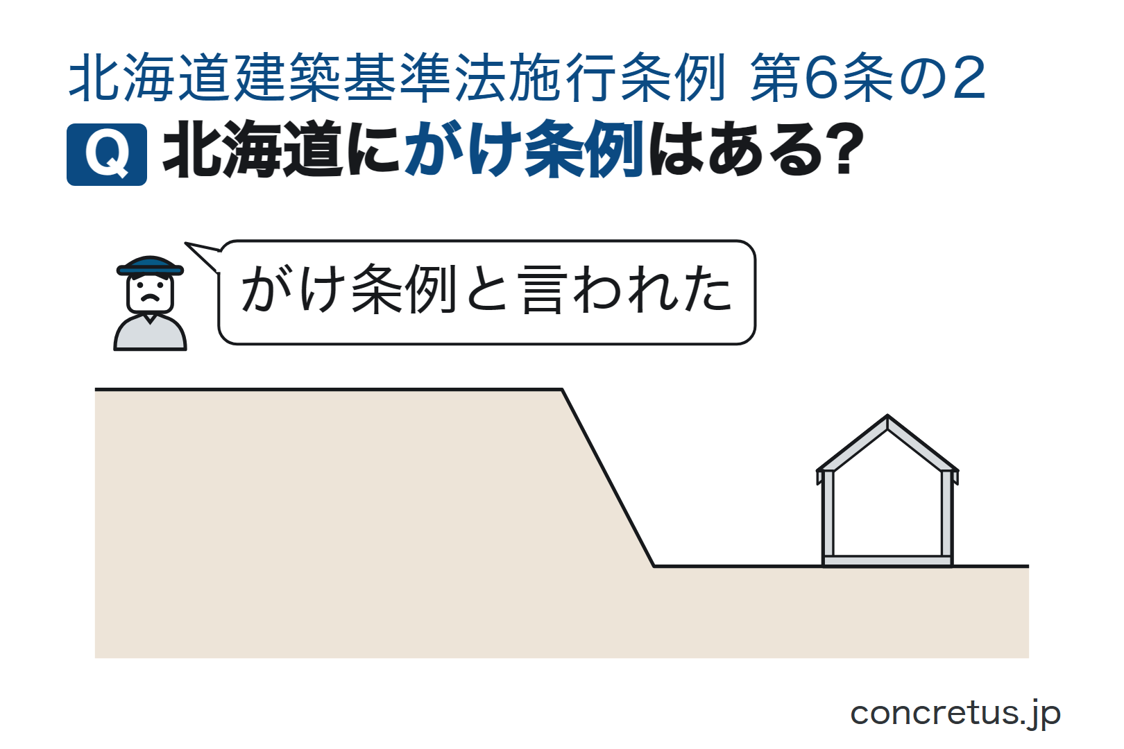 北海道にがけ条例はある?