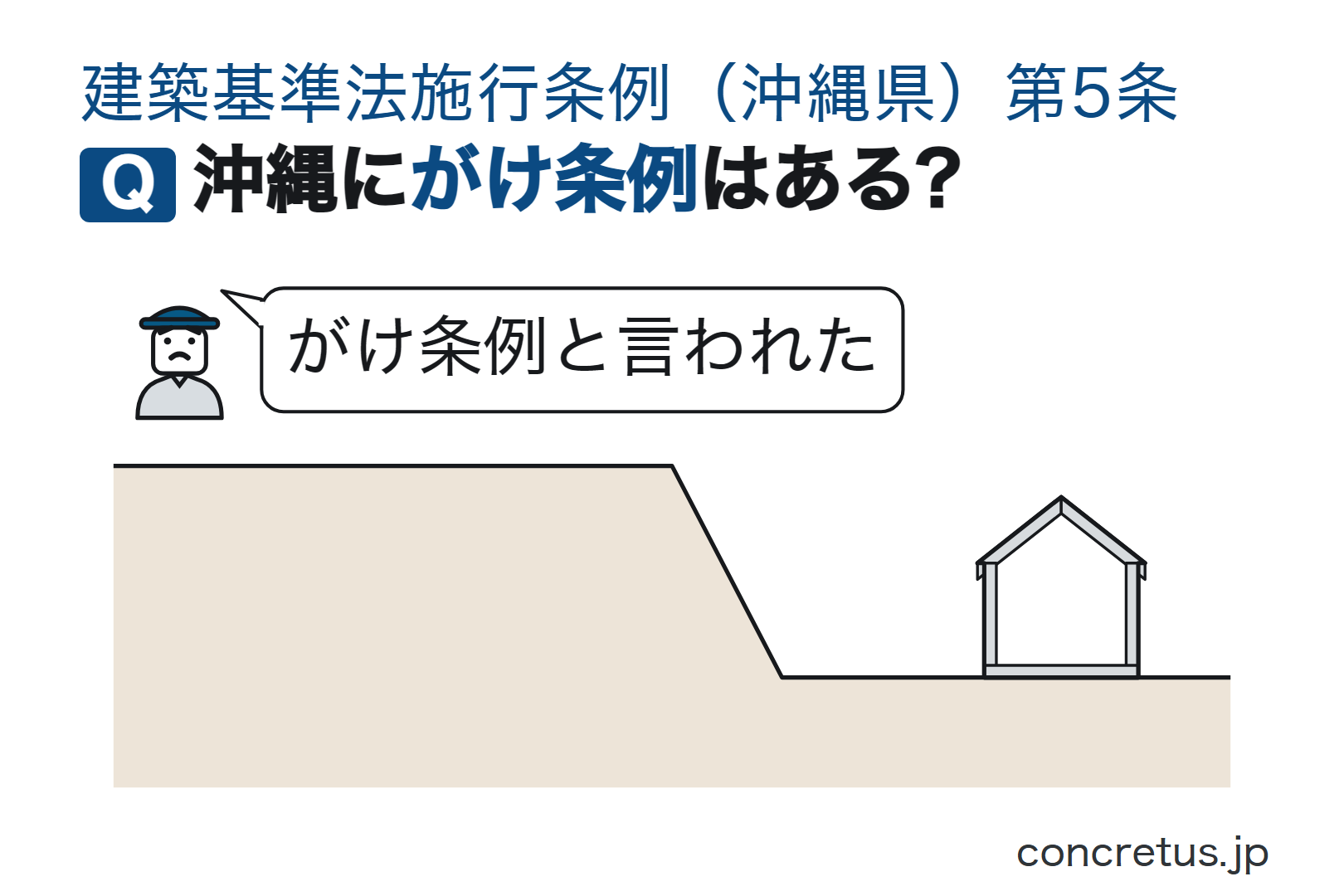 沖縄にがけ条例はある?