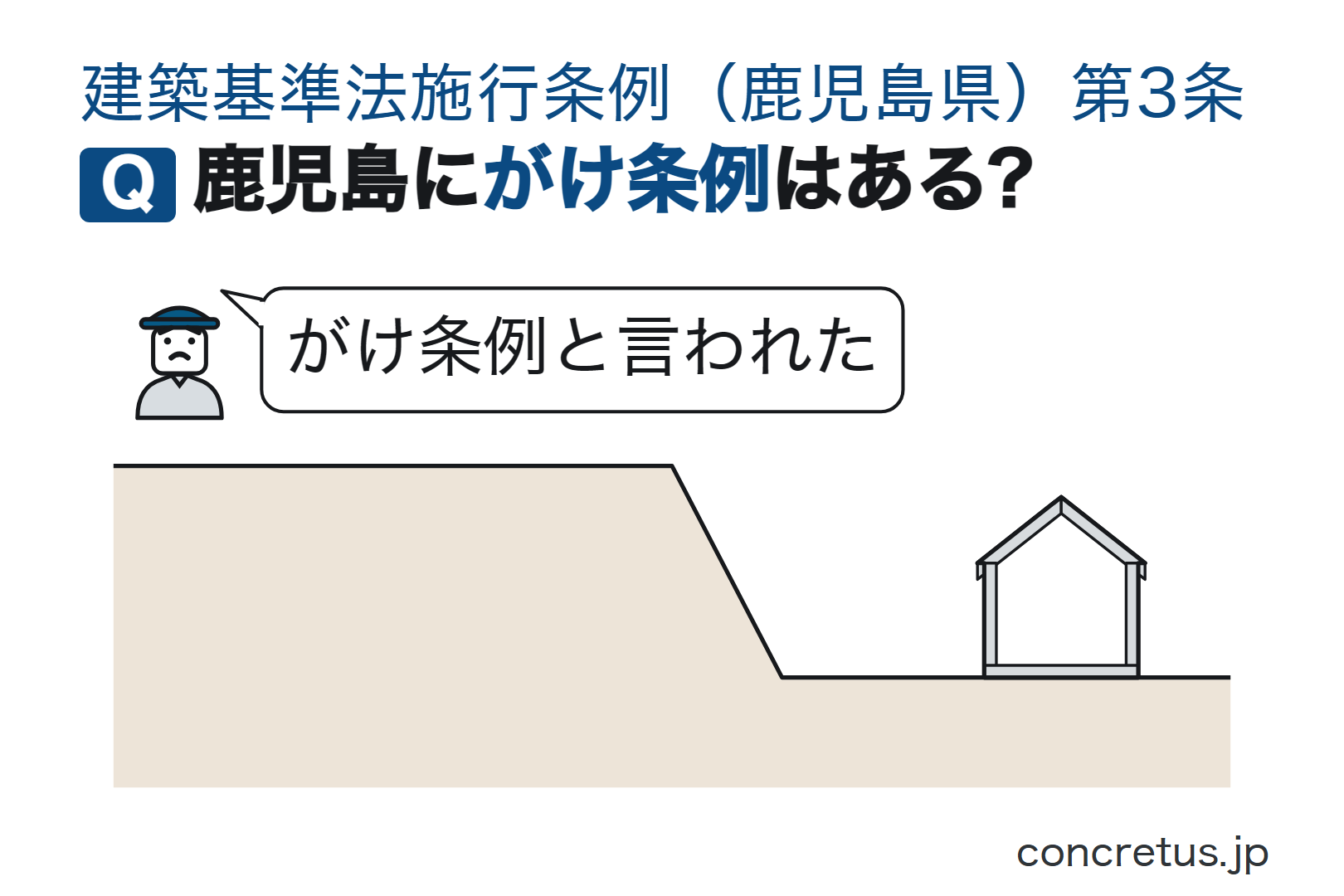 鹿児島にがけ条例はある?