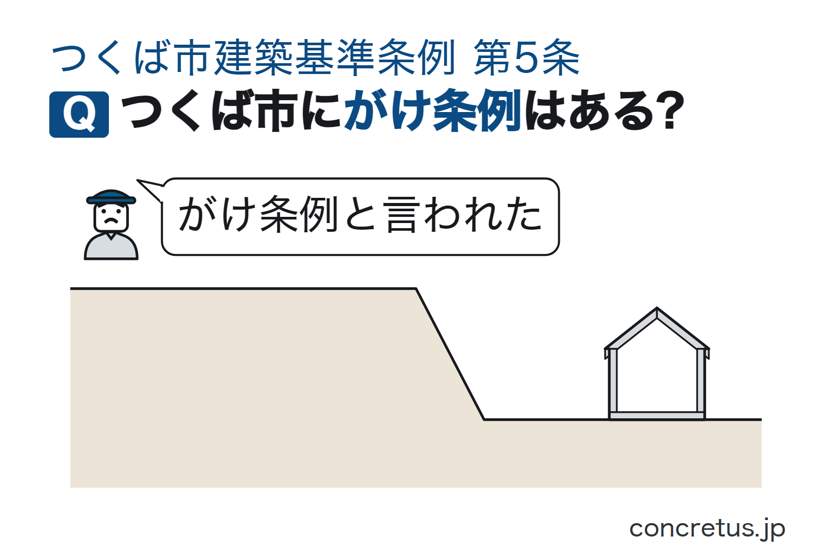 つくば市にがけ条例はある?