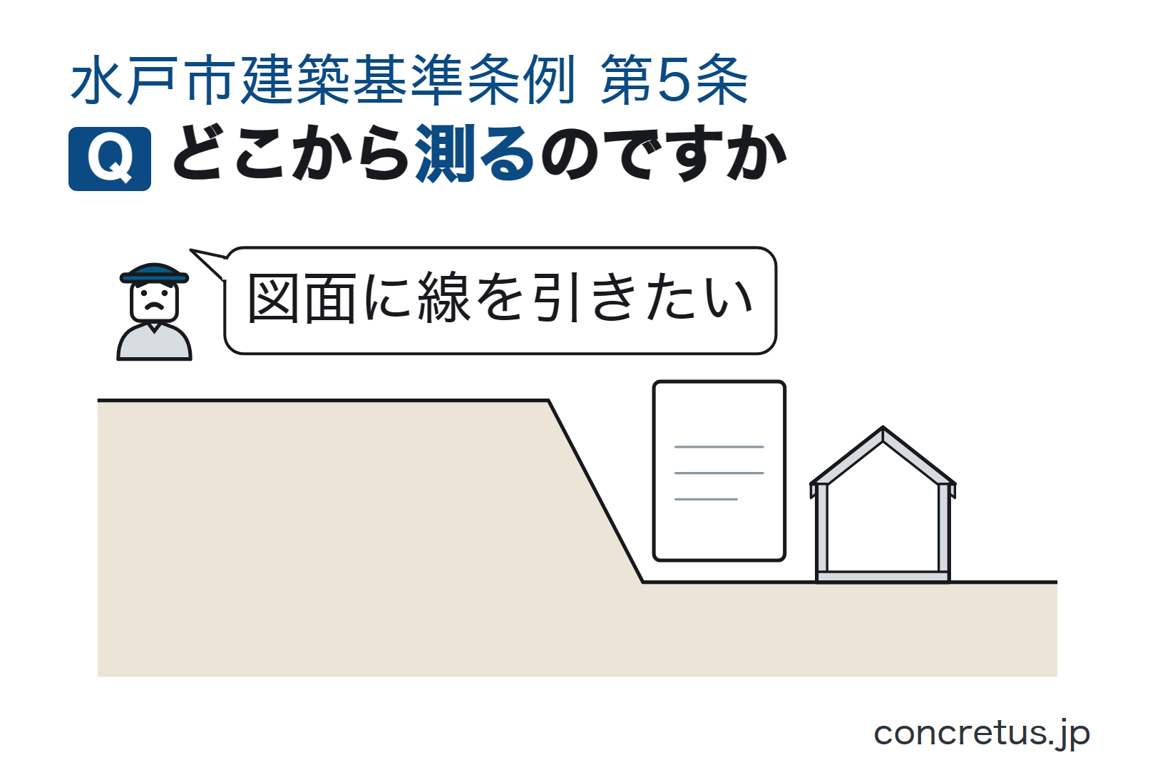 どこから測るのですか