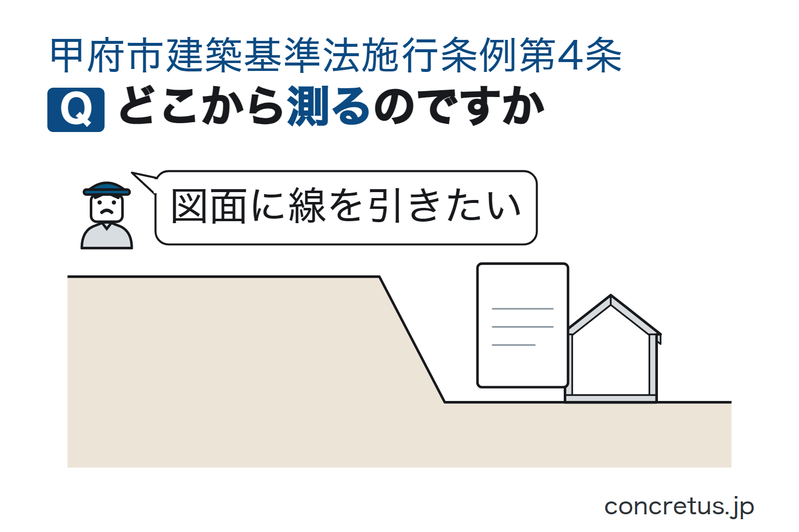 どこから測るのですか