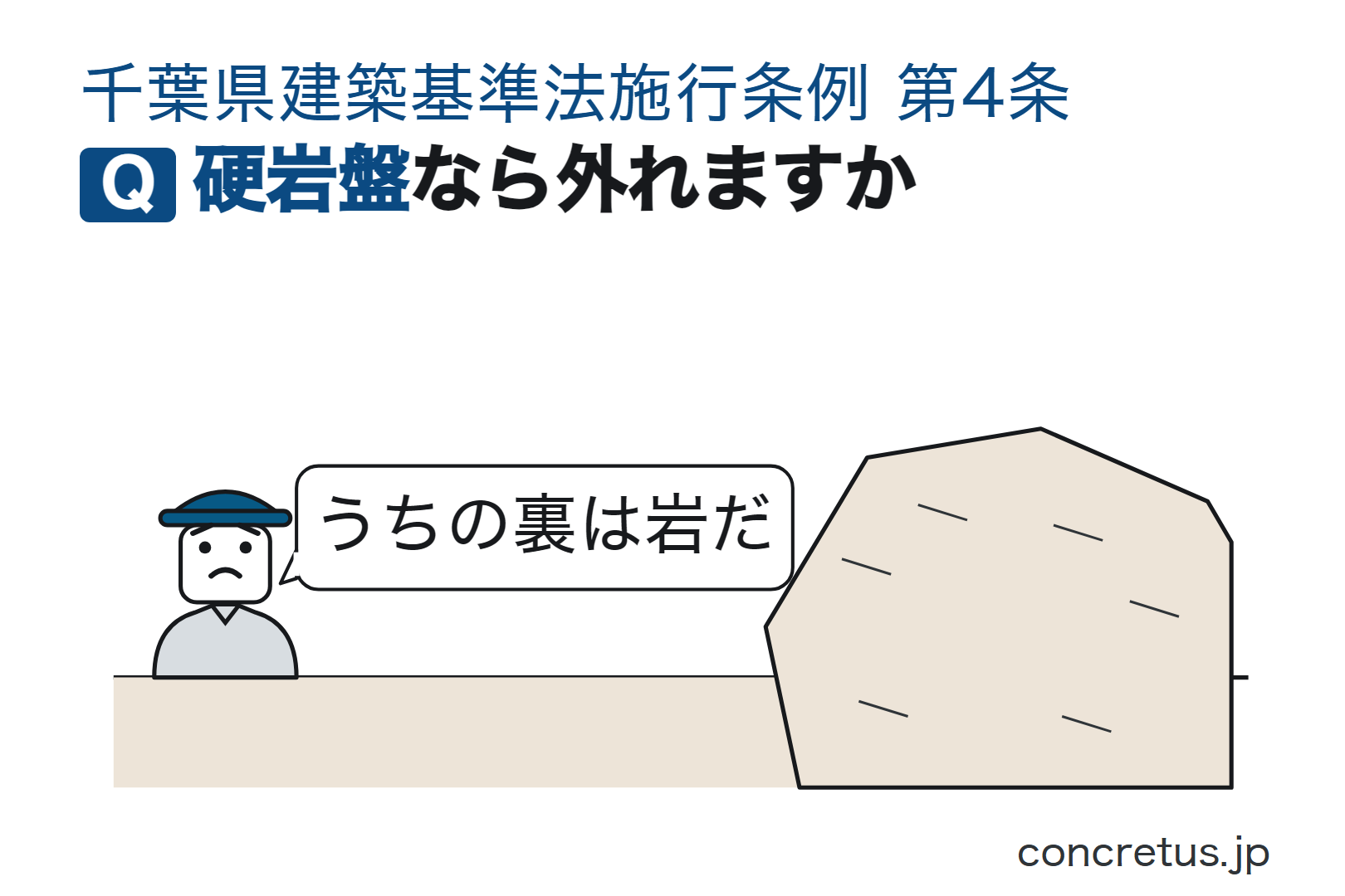 硬岩盤なら外れますか
