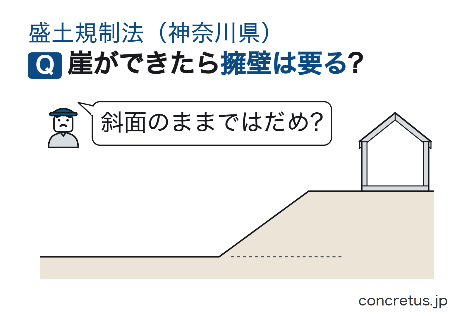 崖ができたら擁壁は要る?