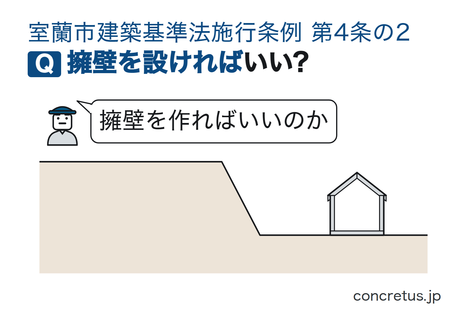 擁壁を設ければいい?