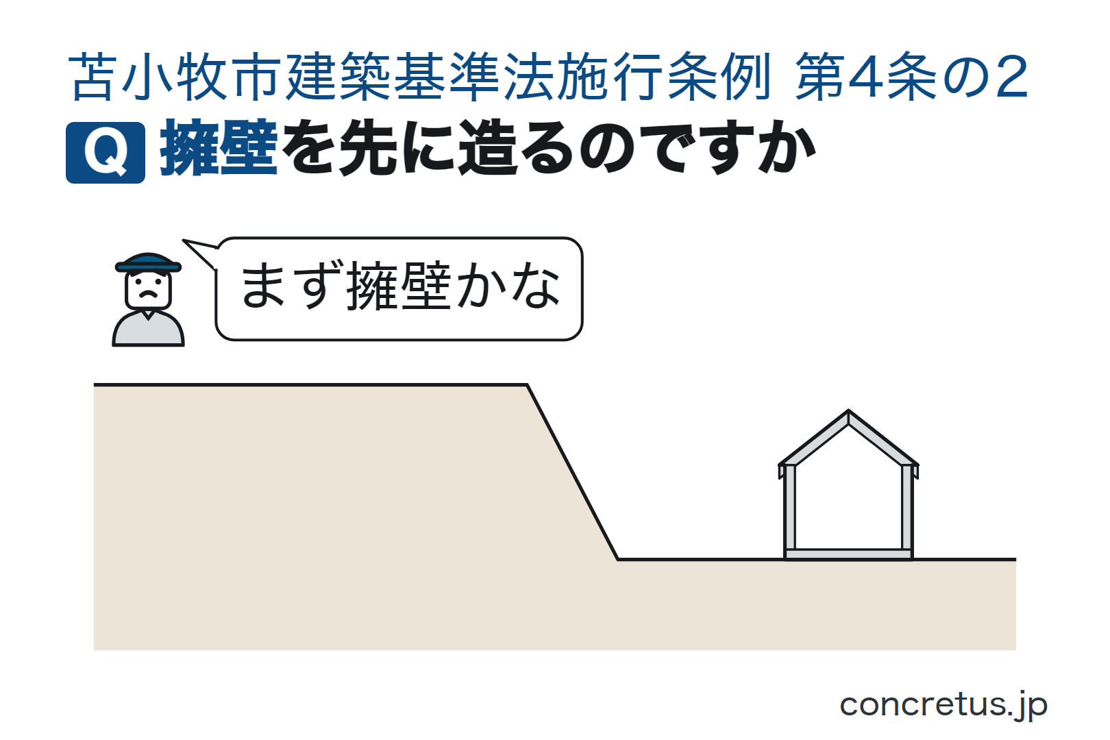 擁壁を先に造るのですか