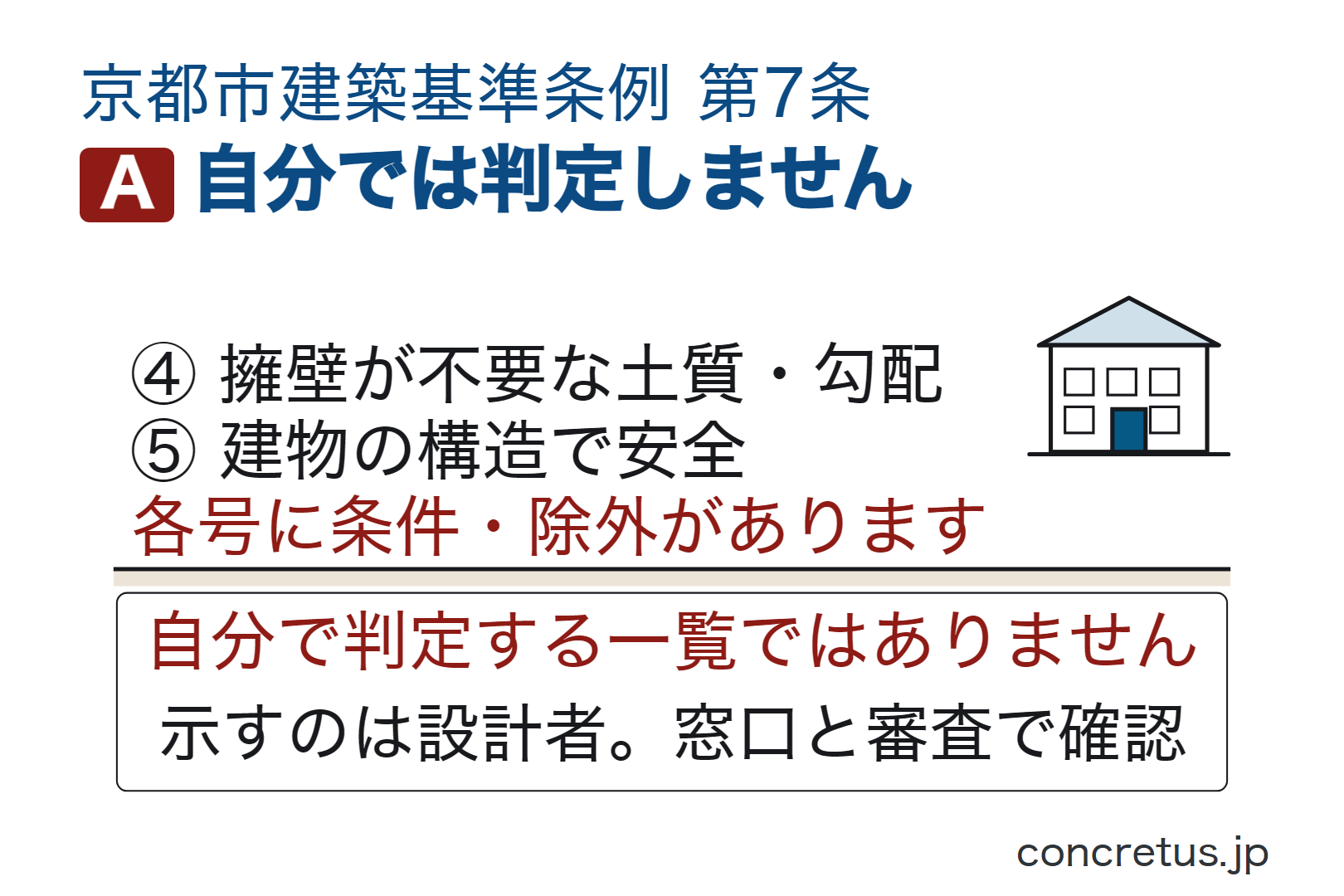 自分では判定しません