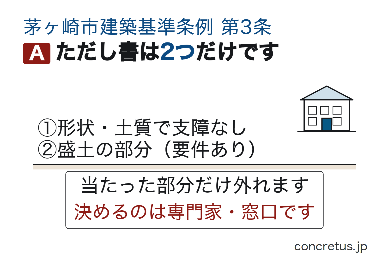 ただし書は2つだけです