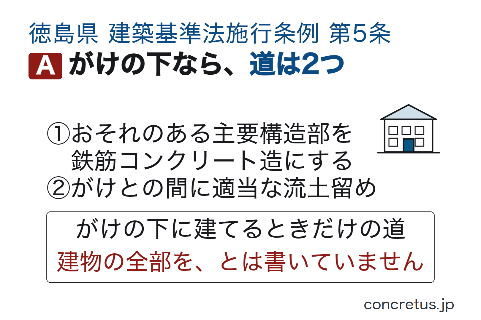 がけの下なら、道は2つ
