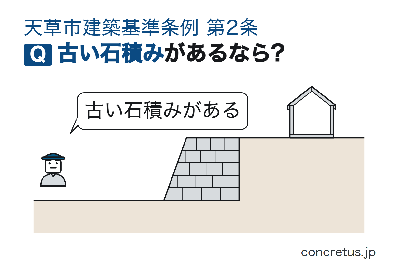 古い石積みがあるなら?
