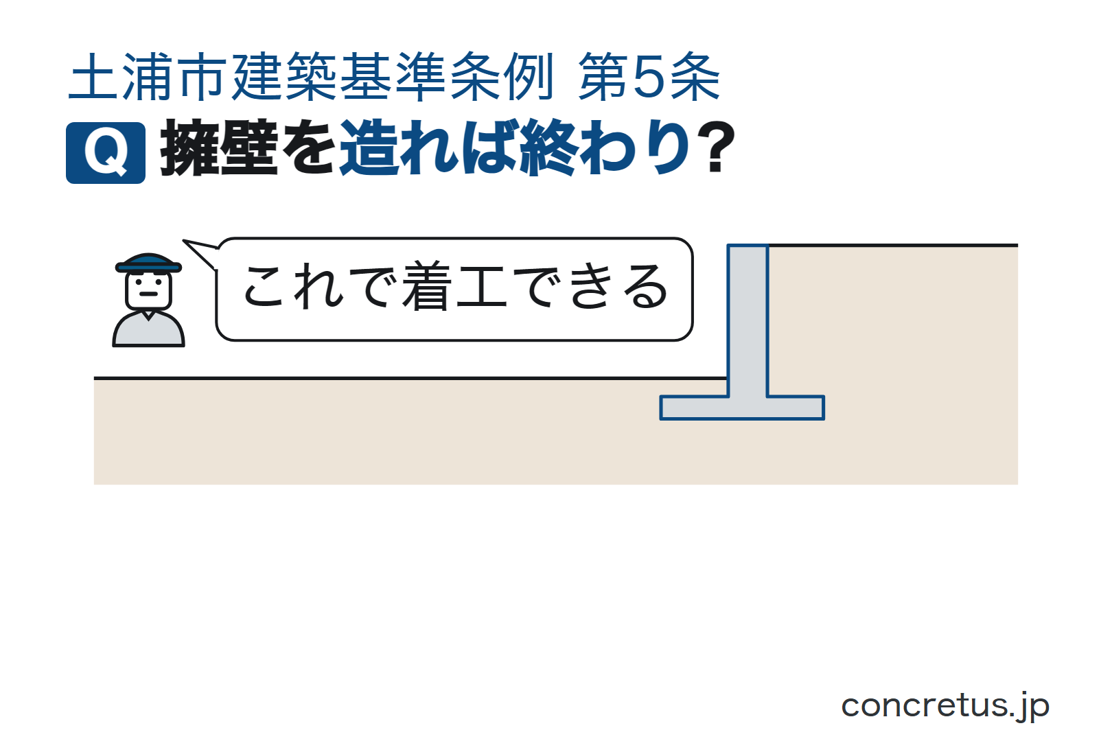 擁壁を造れば終わり?