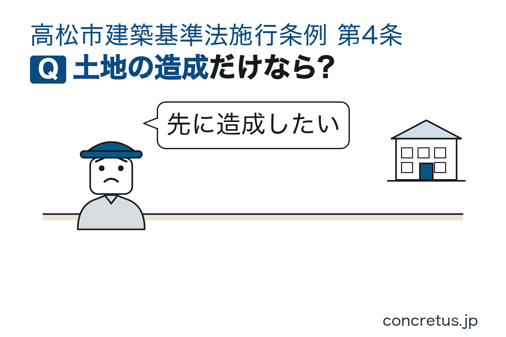 土地の造成だけなら?