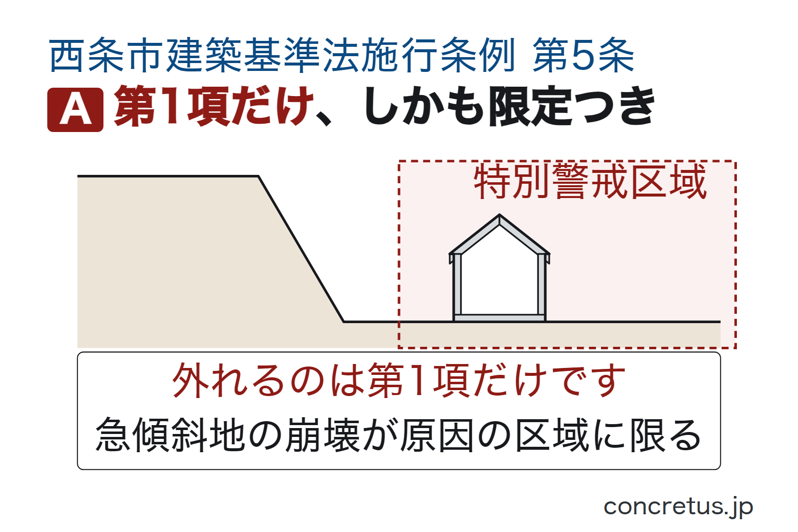 第1項だけ、しかも限定つき