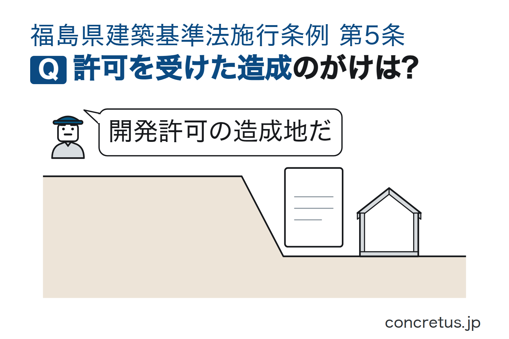許可を受けた造成のがけは?