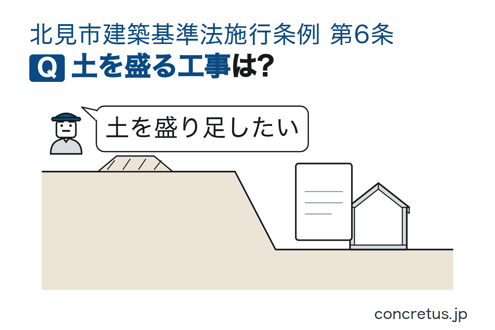 土を盛る工事は?