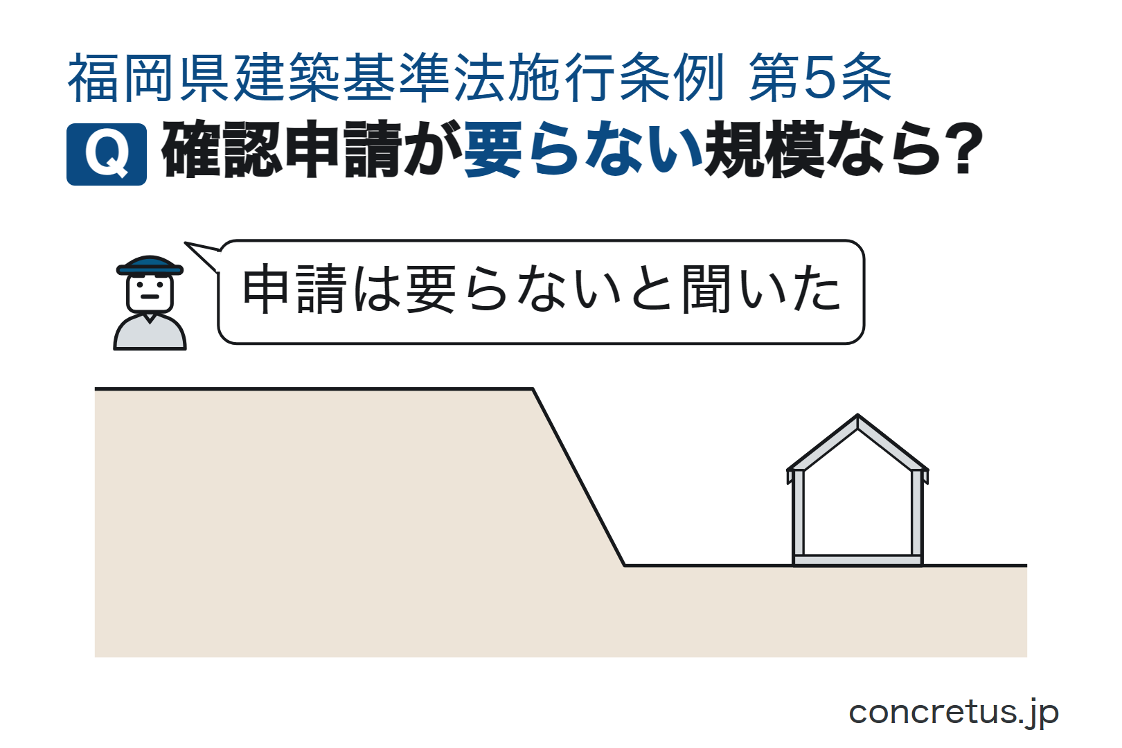 確認申請が要らない規模なら?