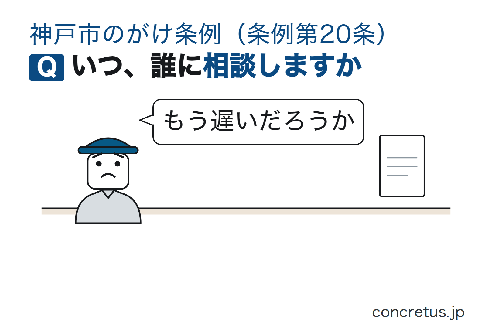 いつ、誰に相談しますか