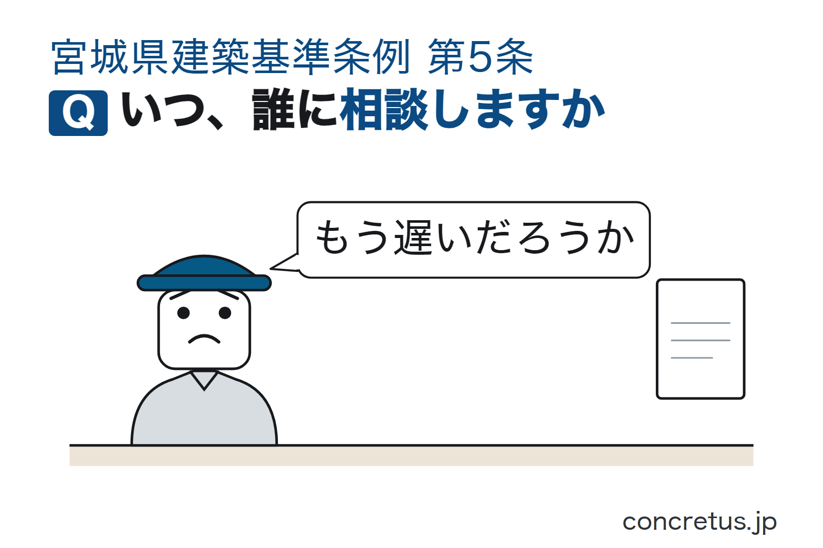 いつ、誰に相談しますか