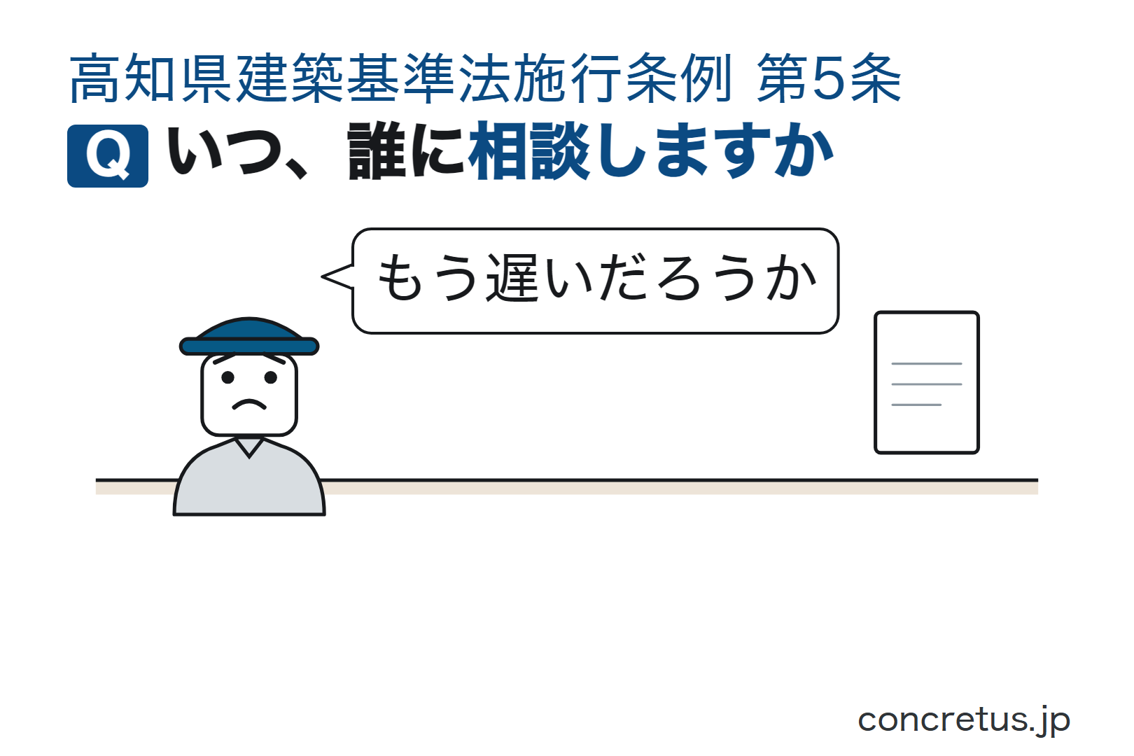 いつ、誰に相談しますか