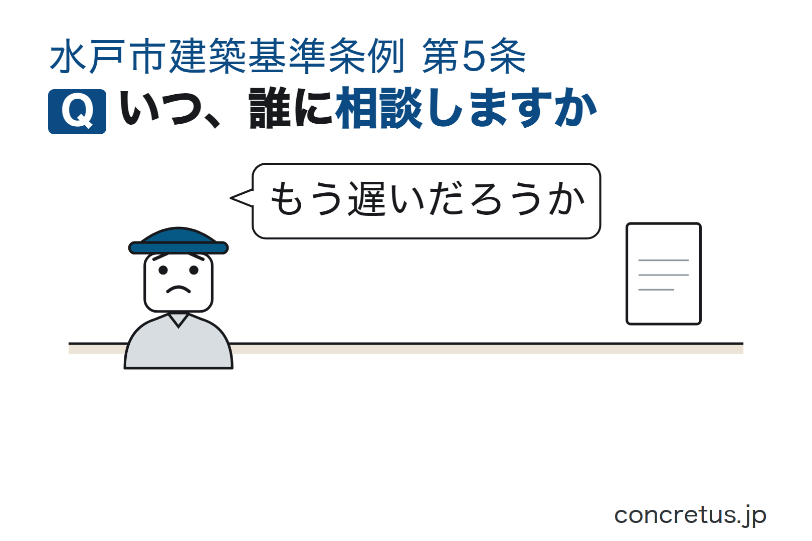 いつ、誰に相談しますか