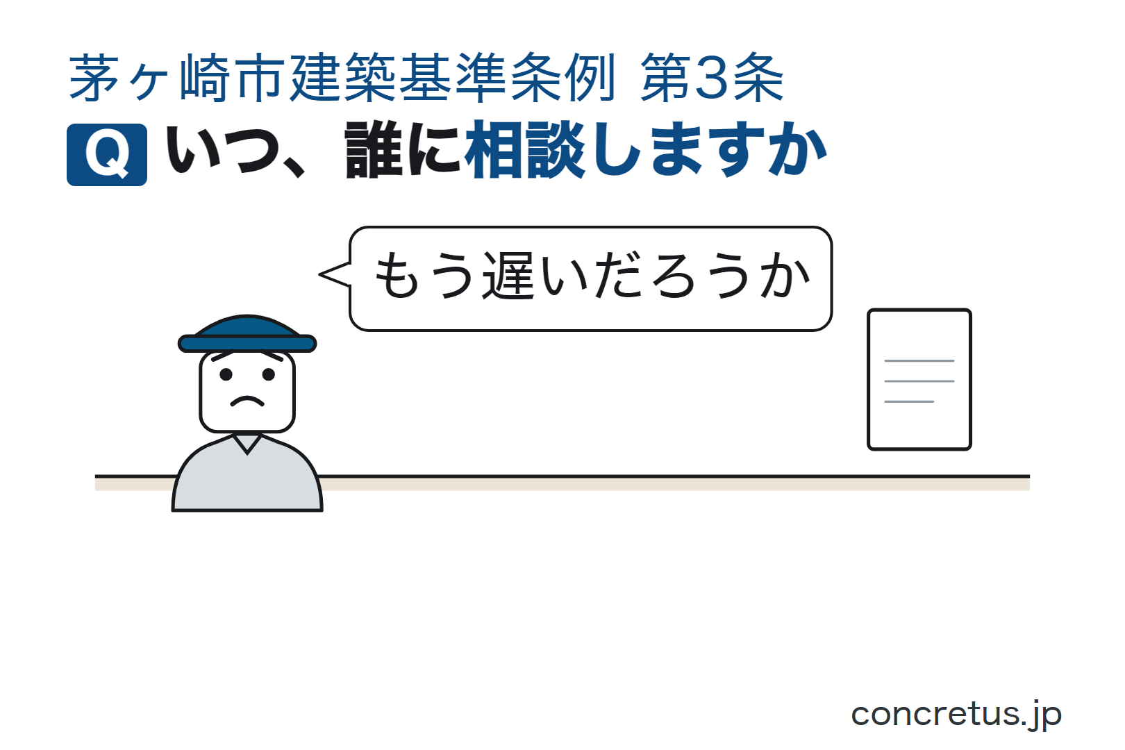 いつ、誰に相談しますか