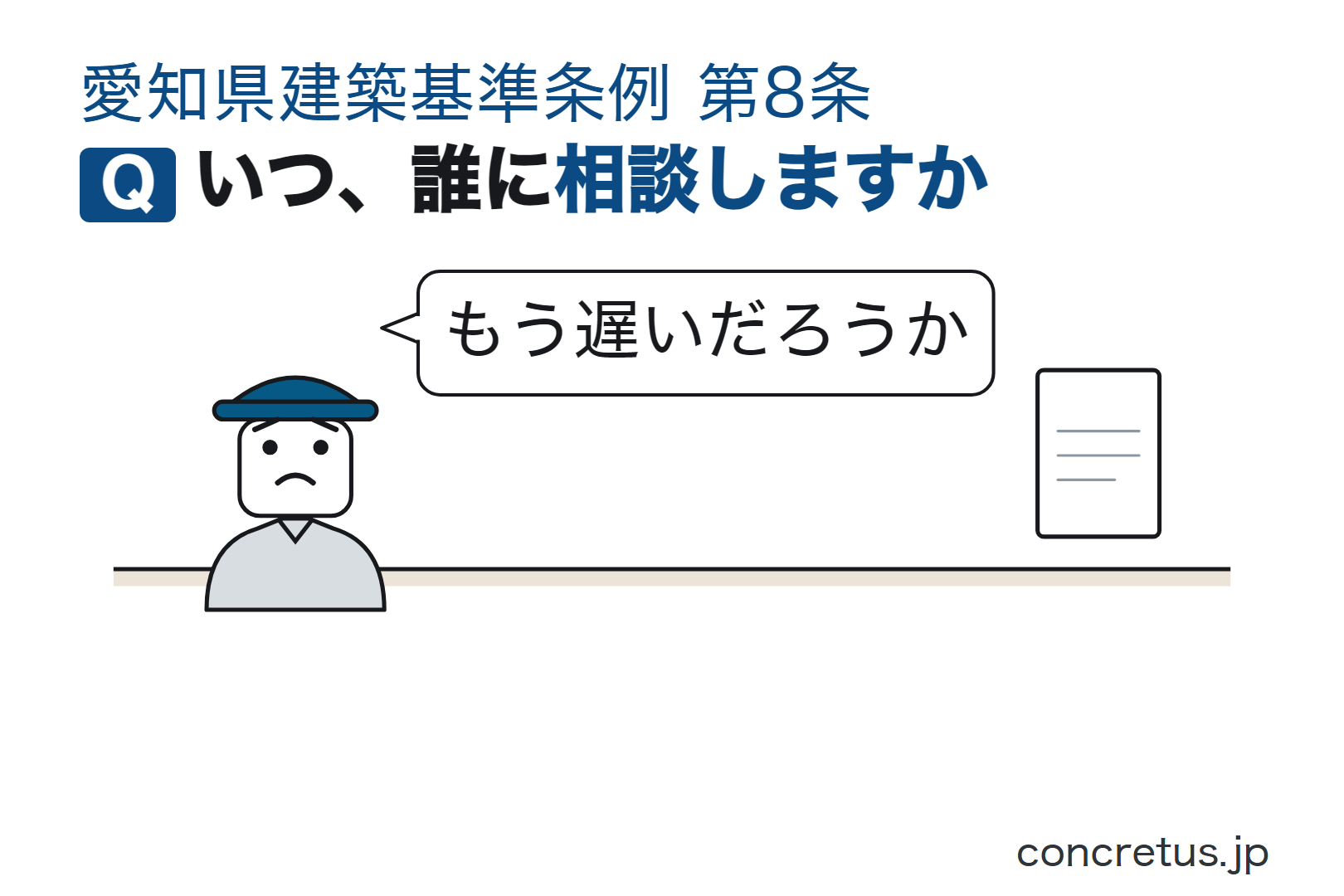 いつ、誰に相談しますか