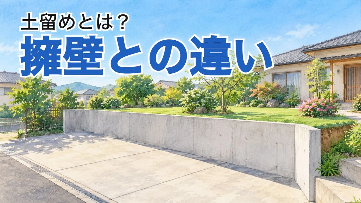 土留めとは？擁壁との違い