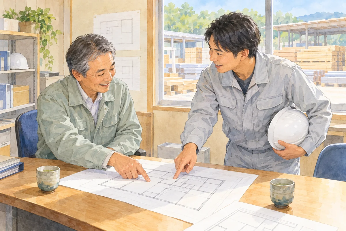 図面を見ながらの相談